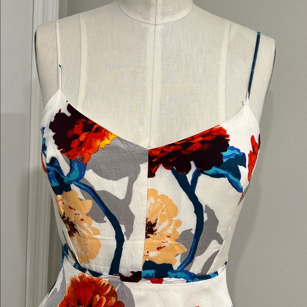 Floral Print Spaghetti Strap Dress - Picture 3 of 7